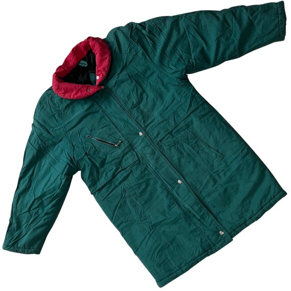 Bruit De Couloir (France) Vintage Saddle Sleeve Padded Parka : L - Picture 1 of 6